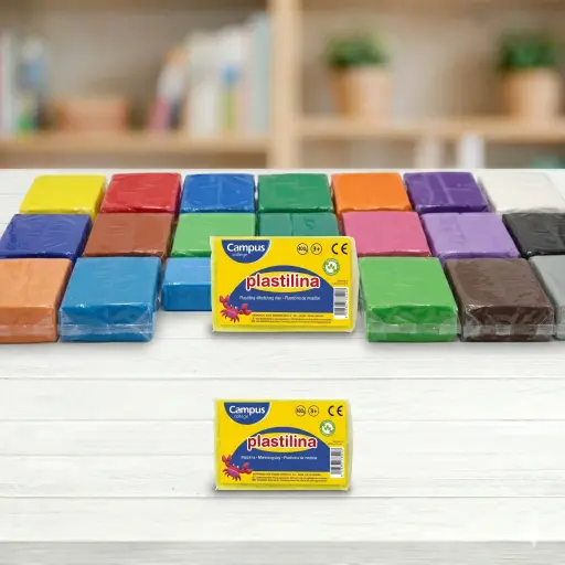 [630931] PLASTILINA CAMPUS GRANDE 400G CARNE