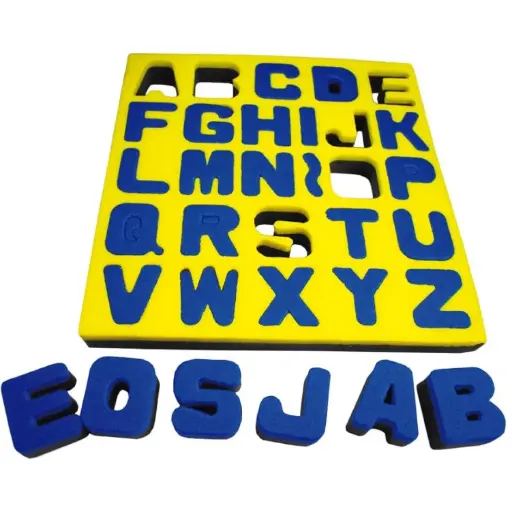 [825819] ESPONJAS PARA ESTAMPAR CON PINTURA LETRAS MAYÚSCULAS AZ HENBEA