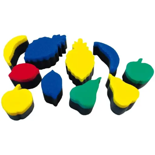 [825824] ESPONJAS PARA ESTAMPAR CON PINTURA FRUTAS HENBEA