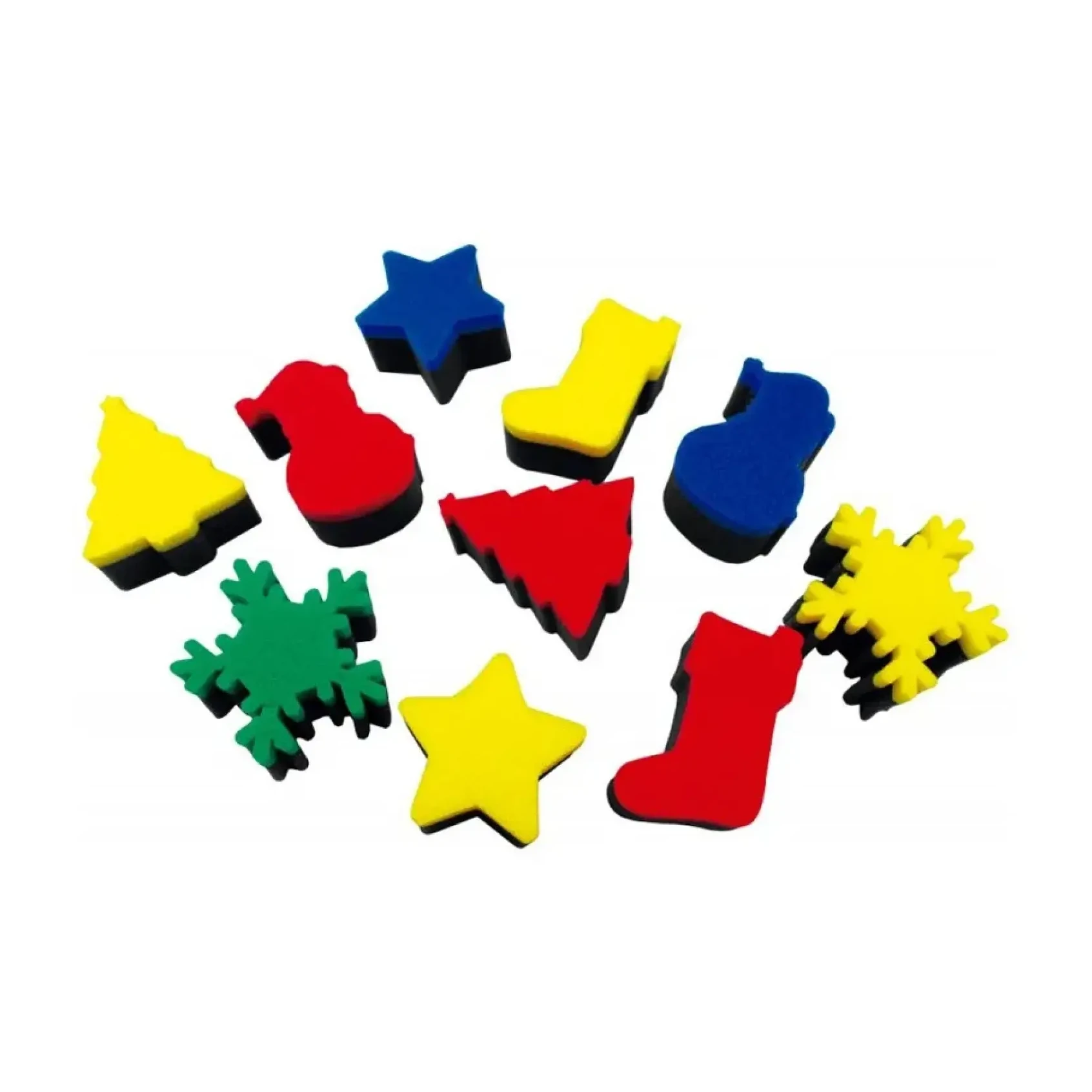 [825825] ESPONJAS PARA ESTAMPAR CON PINTURA NAVIDAD HENBEA