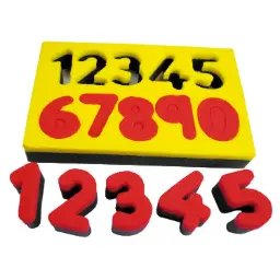 ESPONJAS PARA ESTAMPAR CON PINTURA NUMEROS HENBEA