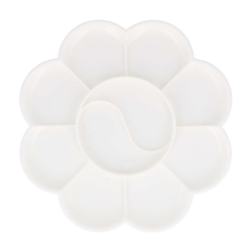 [825131] PALETA DE PLÁSTICO FLOR Ø14 CM 11 COMPARTIMENTOS