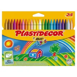 CERAS BIC PLASTIDECOR KIDS ESTUCHE 24 COLORES
