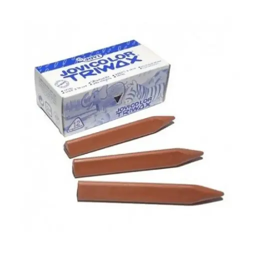 [650236] CERAS JOVI JOVICOLOR TRIWAX MARRON CLARO CAJA 12