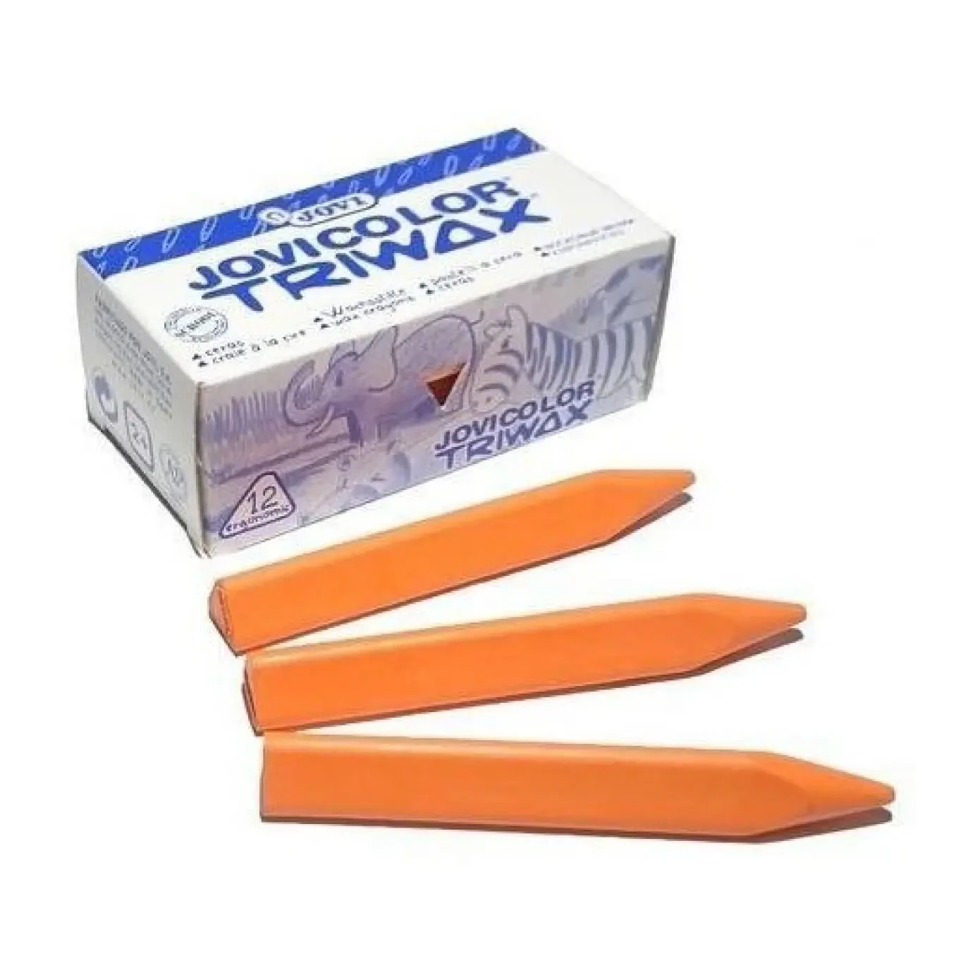 [650238] CERAS JOVI JOVICOLOR TRIWAX NARANJA CAJA 12 