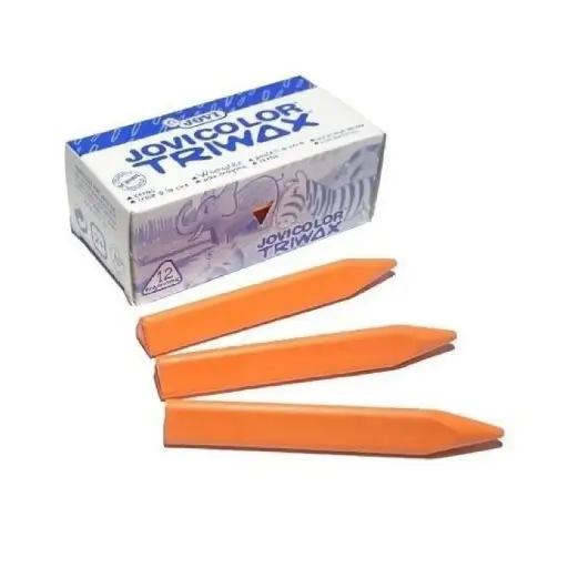 [650238] CERAS JOVI JOVICOLOR TRIWAX NARANJA CAJA 12 