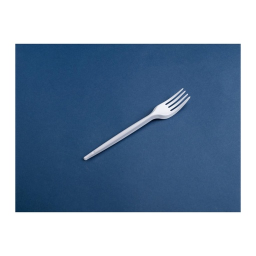 [749409] TENEDOR REUTILIZABLE BLANCO 16,5CM 100 UDS