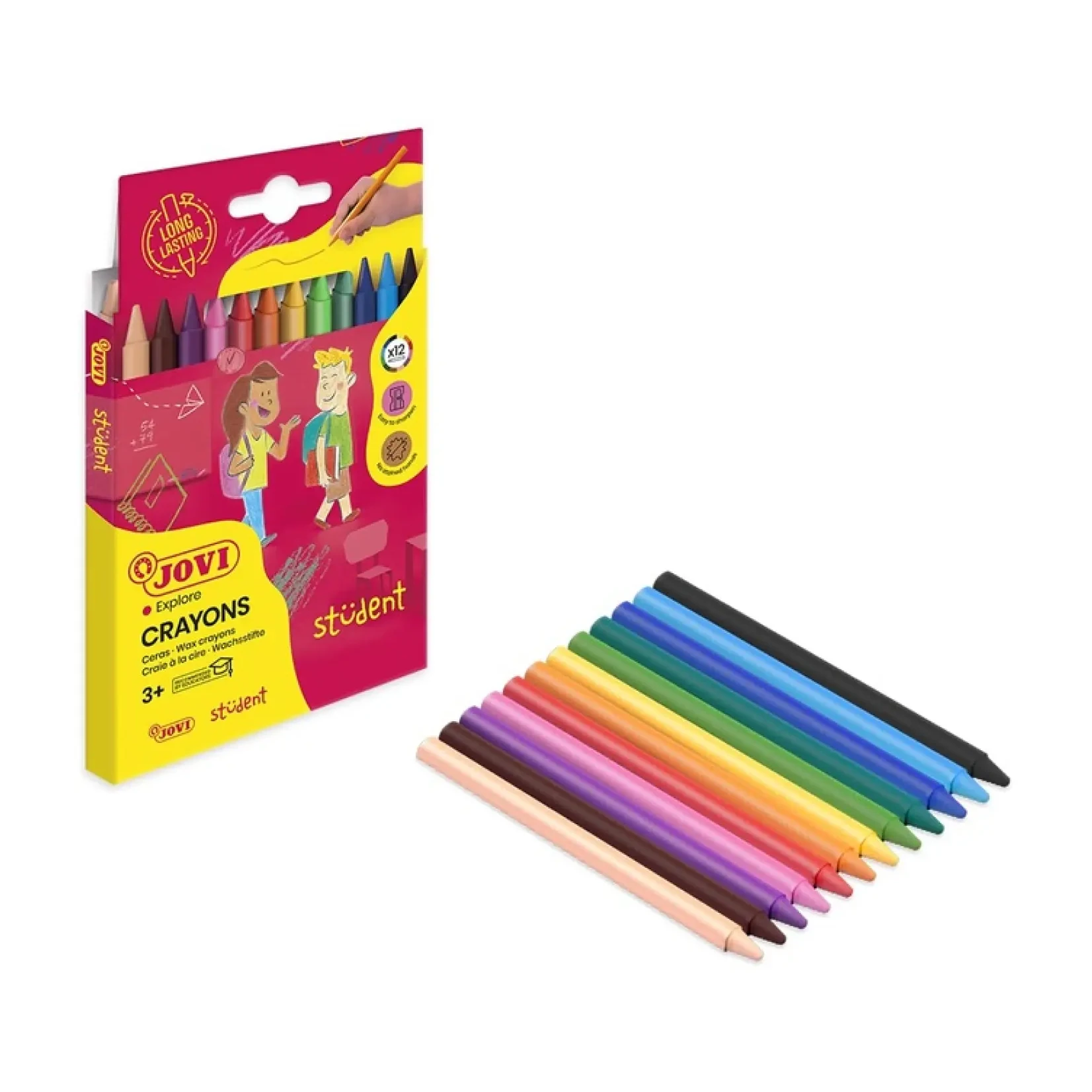 [649368] CERAS JOVI PLASTICOLOR ESTUCHE 12 COLORES