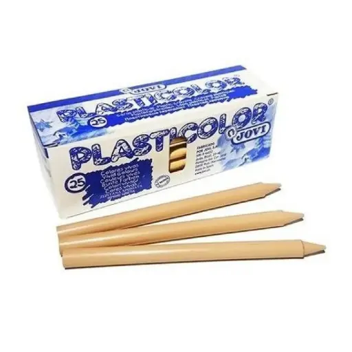 [649371] CERAS JOVI PLASTICOLOR BEIGE ESTUCHE UNICOLOR 25UDS 