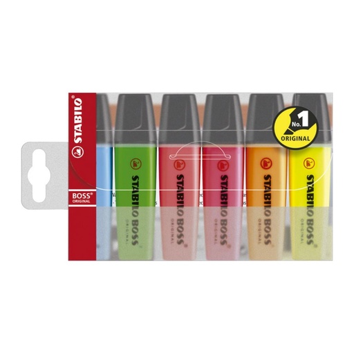 [119753] MARCADOR FLUORESCENTE STABILO BOSS 70 ESTUCHE 6 UDS SURTIDOS