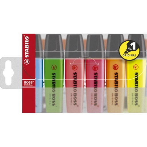 [119753] MARCADOR FLUORESCENTE STABILO BOSS 70 ESTUCHE 6 UDS SURTIDOS