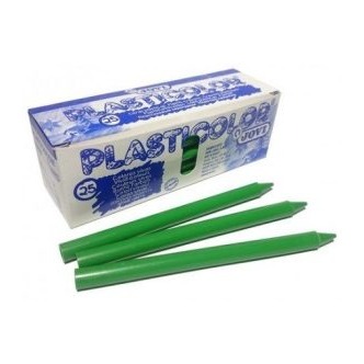 [649377] CERAS JOVI PLASTICOLOR VERDE CLARO ESTUCHE UNICOLOR 25 UDS