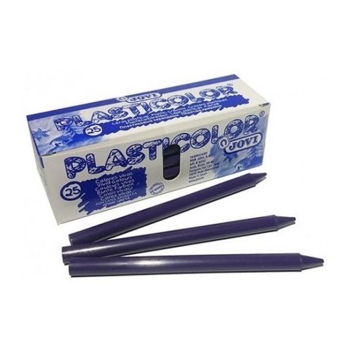 [649380] CERAS JOVI PLASTICOLOR VIOLETA ESTUCHE UNICOLOR 25 UDS 