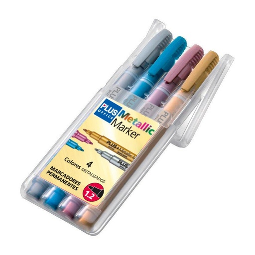 [081051] ROTULADOR PLUS METALLIC MARKER BLISTER 4 UDS