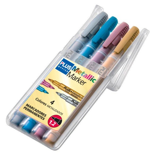 [081051] ROTULADOR PLUS METALLIC MARKER BLISTER 4 UDS