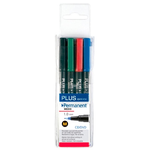 [080546] ROTULADOR PLUS PERMANENTE M/4 UDS