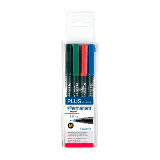 [080546] ROTULADOR PLUS PERMANENTE M/4 UDS