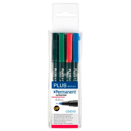 [080544] ROTULADOR PLUS PERMANENTE UF 4 UDS