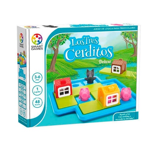 [710402] JUEGO DE LOGICA LUDILO LOS TRES CERDITOS DELUXE