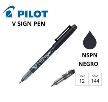 [119268] ROTULADOR PILOT V-SIGN PEN NEGRO