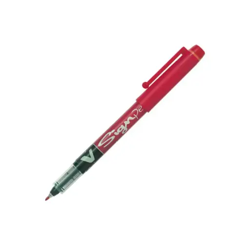 [119269] ROTULADOR PILOT V-SIGN PEN ROJO