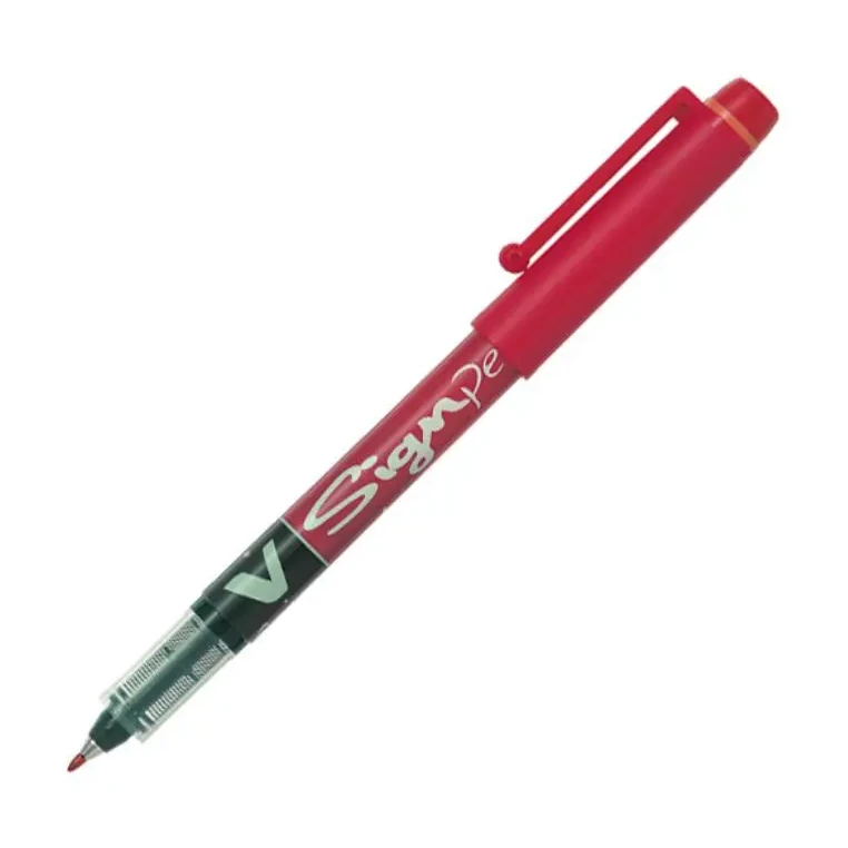 [119269] ROTULADOR PILOT V-SIGN PEN ROJO