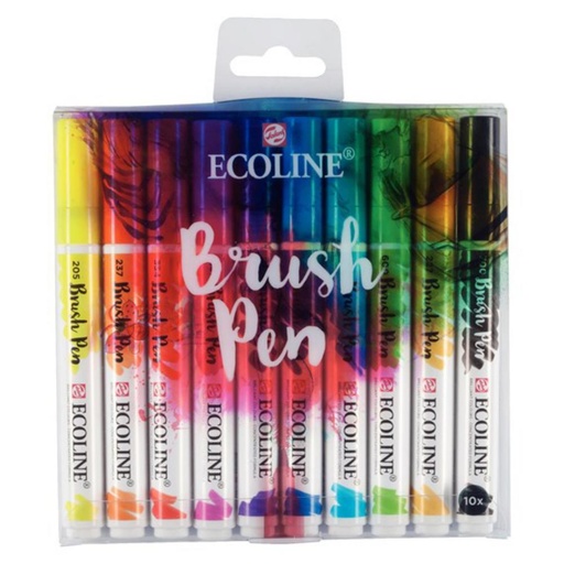 [120363] ECOLINE BRUSHPEN ESTUCHE 10 COLORES