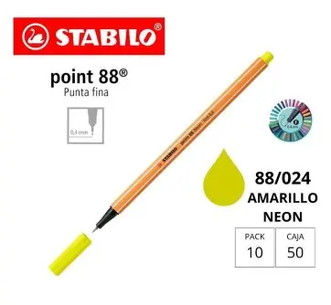 [119041] ROTULADOR STABILO POINT 88 AMARILLO NEON 