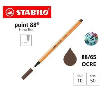 [118689] ROTULADOR STABILO POINT 88 OCRE 