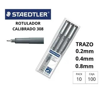 [080224] ROTULADOR STAEDTLER CALIBRADO SET DE 3 UNIDADES 0,2 0,4 0,8
