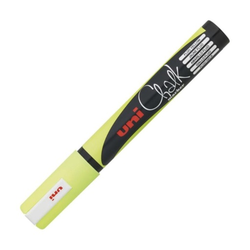 [119235] ROTULADOR UNI CHALK TIZA LÍQUIDA AMARILLO FLUORESCENTE