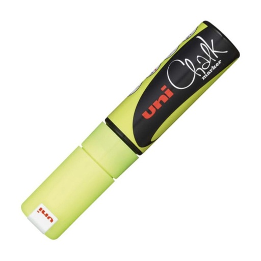 [119243] ROTULADOR UNI CHALK TIZA LÍQUIDA 8 MM AMARILLO FLUORESCENTE