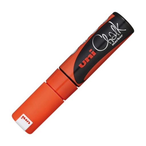 [119241] ROTULADOR UNI CHALK MARCADOR DE TIZA LÍQUIDA 8 MM NARANJA