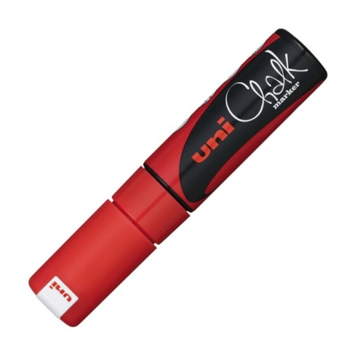 [119238] ROTULADOR UNI CHALK MARCADOR DE TIZA LÍQUIDA 8 MM ROJO