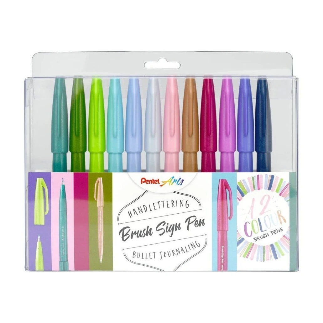 [825950] ROTULADOR PENTEL PASTEL 12 COLORES
