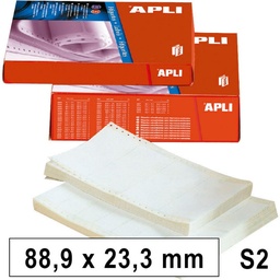 APLI ETIQUETAS EN CONTINUO 88,9X23,3MM SALIDA 