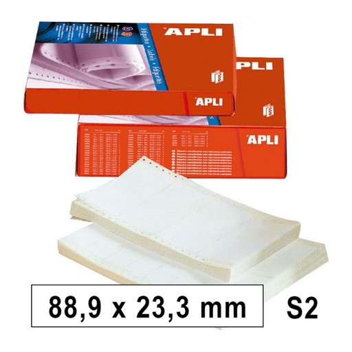 [001283] APLI ETIQUETAS EN CONTINUO 88,9X23,3MM SALIDA 
