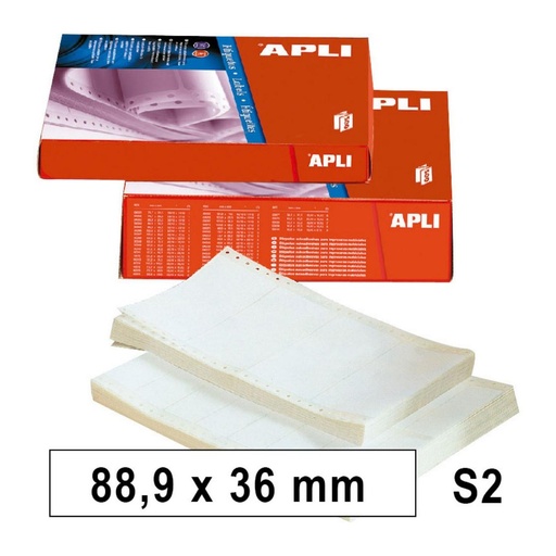 [001286] APLI ETIQUETAS EN CONTINUO 88,9X36,0MM SALIDA 2 