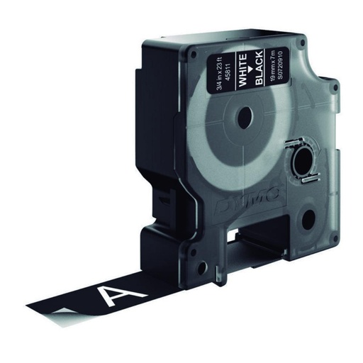[249933] CINTA DYMO D1 19MM×7M BLANCO/NEGRO 