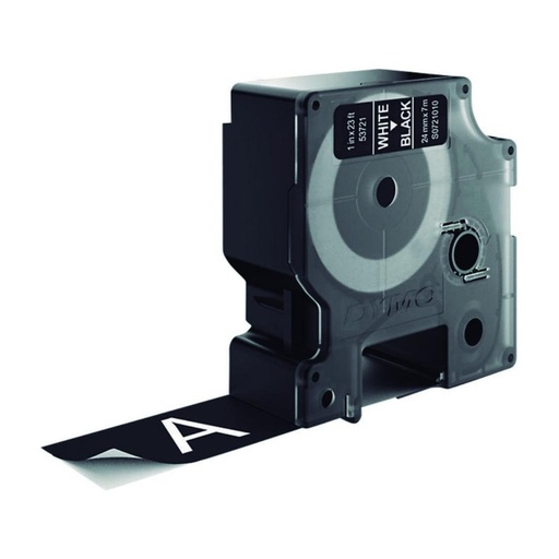 [248530] CINTA DYMO D1 24MM×7 M  BLANCO/NEGRO
