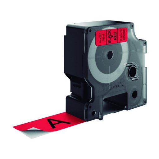 [248525] CINTA DYMO D1 24MM×7 M NEGRO/ROJO