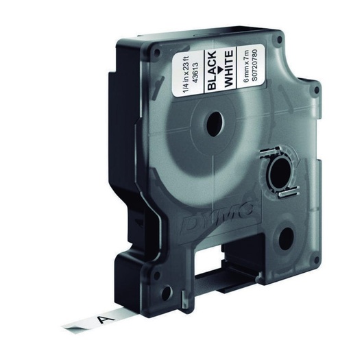 [249964] CINTA DYMO D1 6MM×7M NEGRO/BLANCO