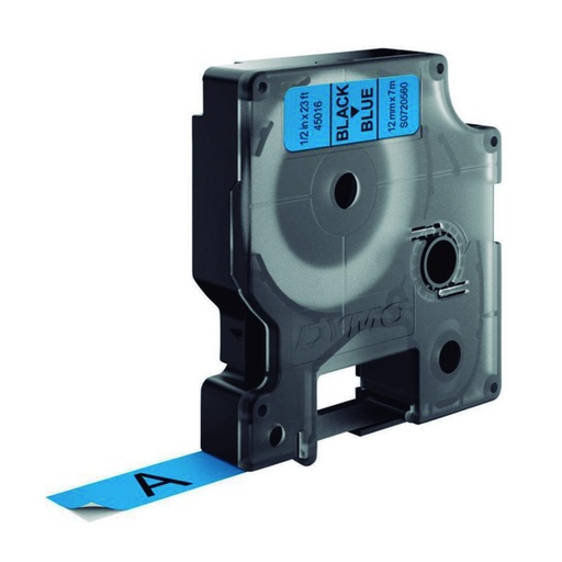 [249948] DYMO D1 S0720560 CINTA AUTOADHESIVA NEGRO SOBRE AZUL 12MM×7M