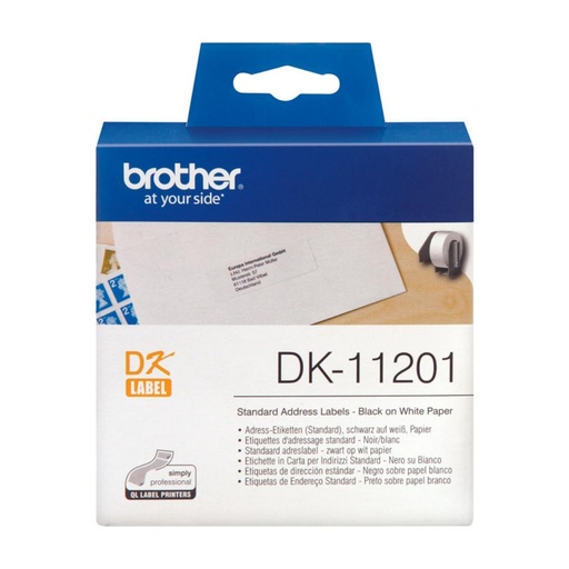 [002818] ETIQUETAS BROTHER DK11201 29x90MM ADHESIVAS BLANCAS