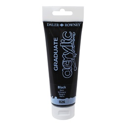 PINTURA ACRÍLICO NEGRO 120ML DALER-ROWNEY 