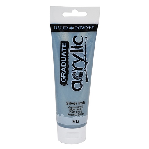 [649083] PINTURA ACRÍLICO PLATA 120ML DALER-ROWNEY 