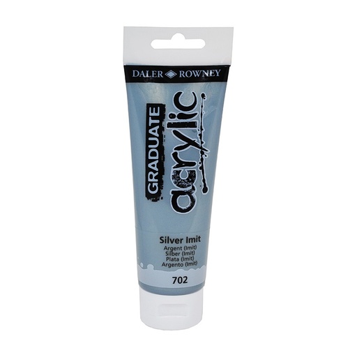 [649083] PINTURA ACRÍLICO PLATA 120ML DALER-ROWNEY 