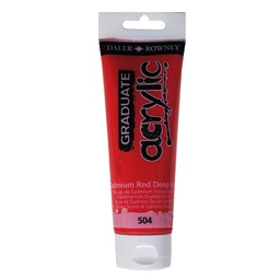PINTURA ACRÍLICO ROJO CADMIO 120ML DALER-ROWNEY 