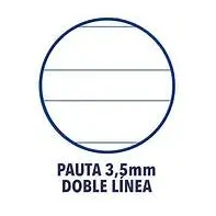 [650350] CUADERNO A4 ESPIRAL 66HJ. PAUTA 3,5MM-XXI