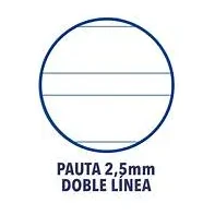 [650339] CUADERNO A5 ESPIRAL 48HJ. PAUTA 2,5MM-XXI 